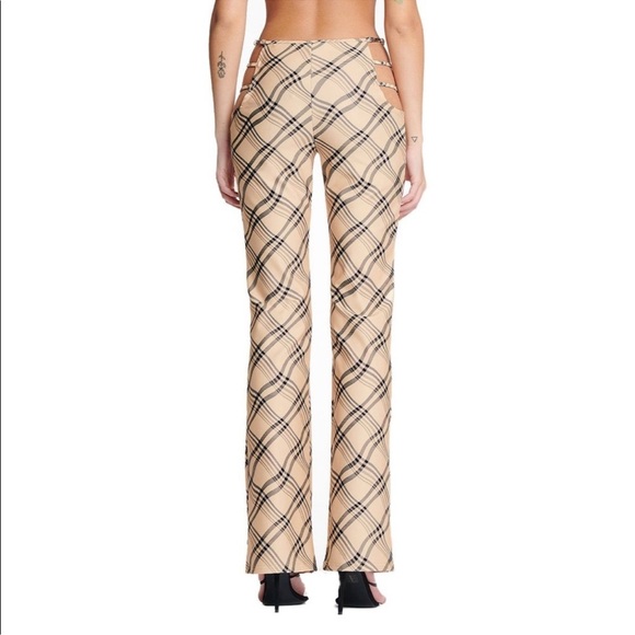 I.AM.GIA Lucid Straight Flare Plaid Pants Size Small - Picture 9 of 11
